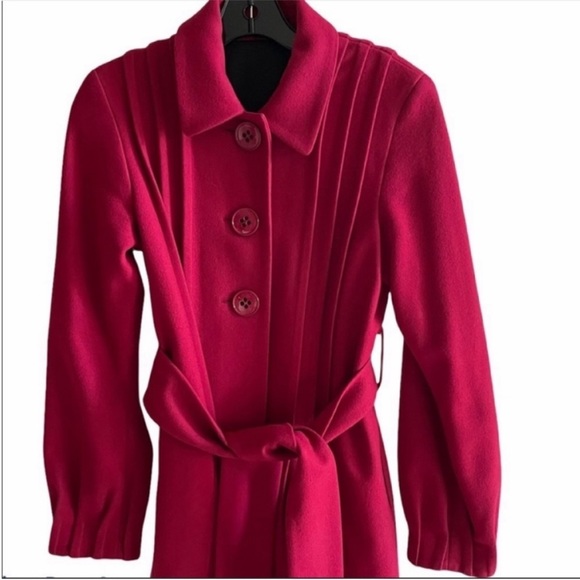 Theory Panya tie wool coat size small - Picture 5 of 9